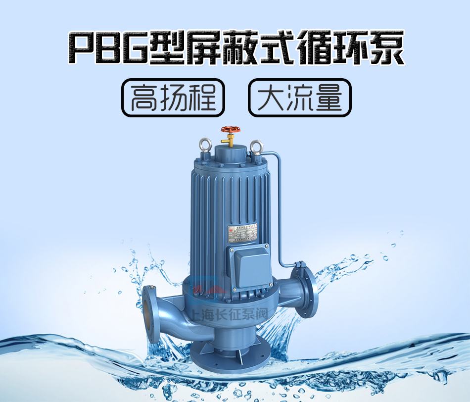 PBG型屏蔽式管道離心循環(huán)水泵產品圖片 PBG型屏蔽式管道離心循環(huán)水泵產品圖片