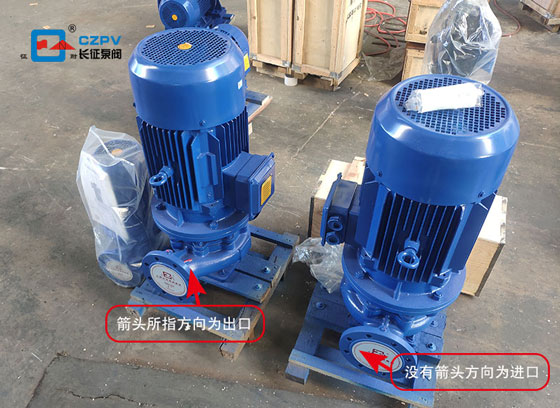 立式管道離心泵進出口圖片